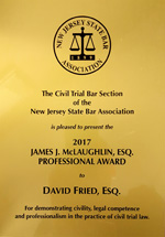 David M. Fried - James McLaughlin Award David M. Fried - James McLaughlin Award