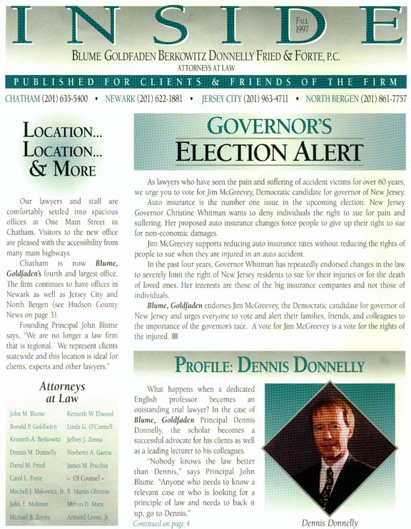 Governor's Election Alert